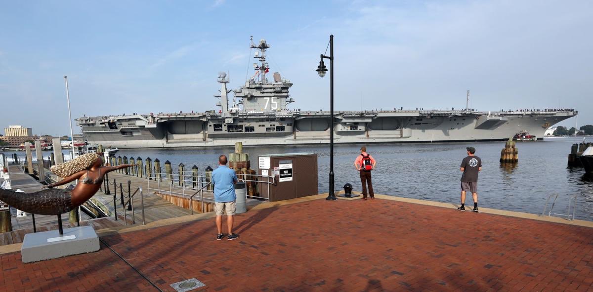 USS Harry S Truman (CVN-75) and embarked Carrier Air Wing 7 return to Norfolk following an eight month deployment to the Mediterranean and the Arctic. #vfa143 #vfa11 #vfa83 #vfa25 #cvn75 #cvw7