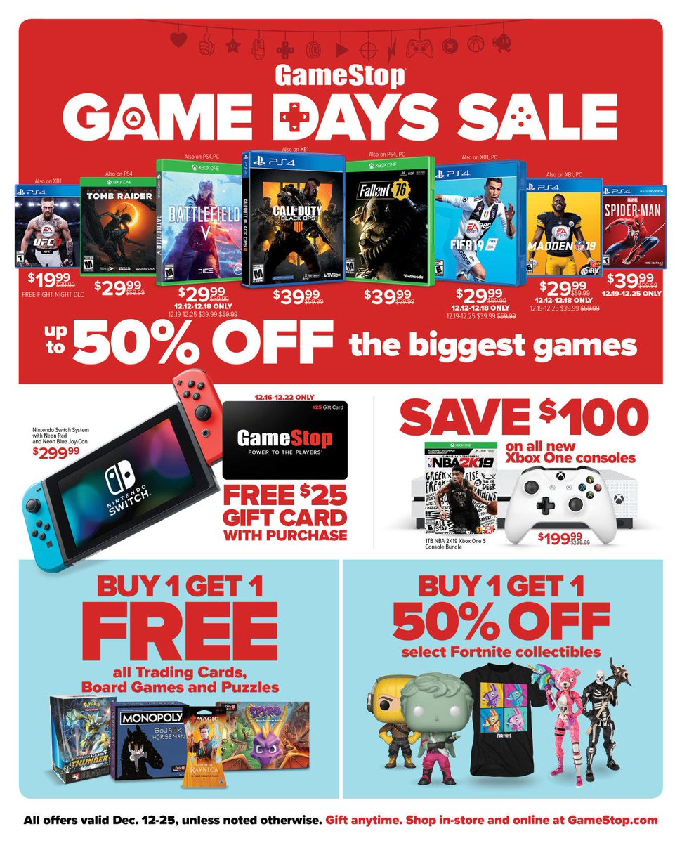 gamestop's tweet image. New deals have appeared! #GameDays fal.cn/rS9R