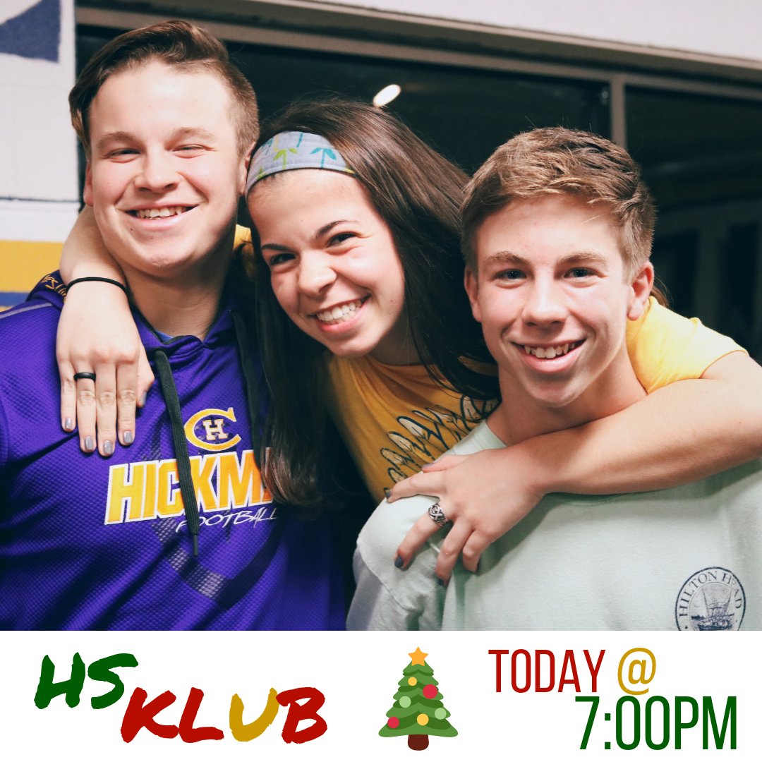 ColumbiaKLife's tweet photo. LAST HS Klub of 2018 is TONIGHT!!! Wear your tacky Christmas sweaters, bring your friends, and we’ll see y’all at 7 🎅🎄🎁 https://t.co/CHVJFVFn5X