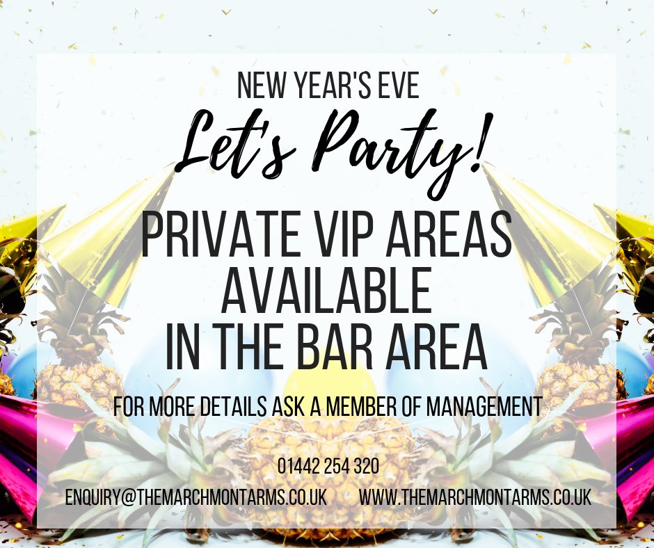 With New Year's Eve just over two weeks away, don't forget to get yourself down to The Marchmont Arms to grab your bar tickets and not forgetting VIP table secured, to make sure your evening is sorted before it's too late!! #NYE #Ciroc #glitz&amp;glam