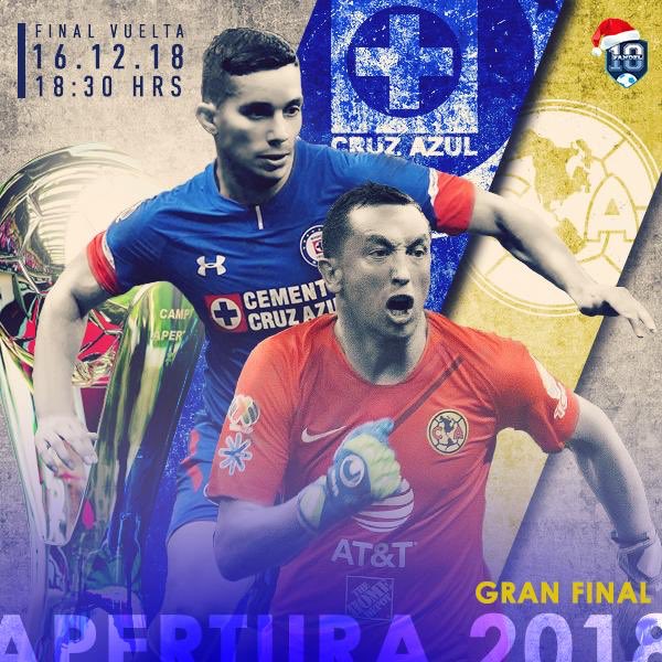 TiempoReal_mx's tweet photo. Horas solamente nos separan para conocer al campeón del #Apertura18 de la #LigaMX
¿Será #CruzAzul para acabar con una sequía de 21 años sin título de Liga?
¿Será #América en busca de la cabalística estrella 13 y reafirmar que es #ElMásGrande?
Vía @fandel10 https://t.co/vcsfORMvj0