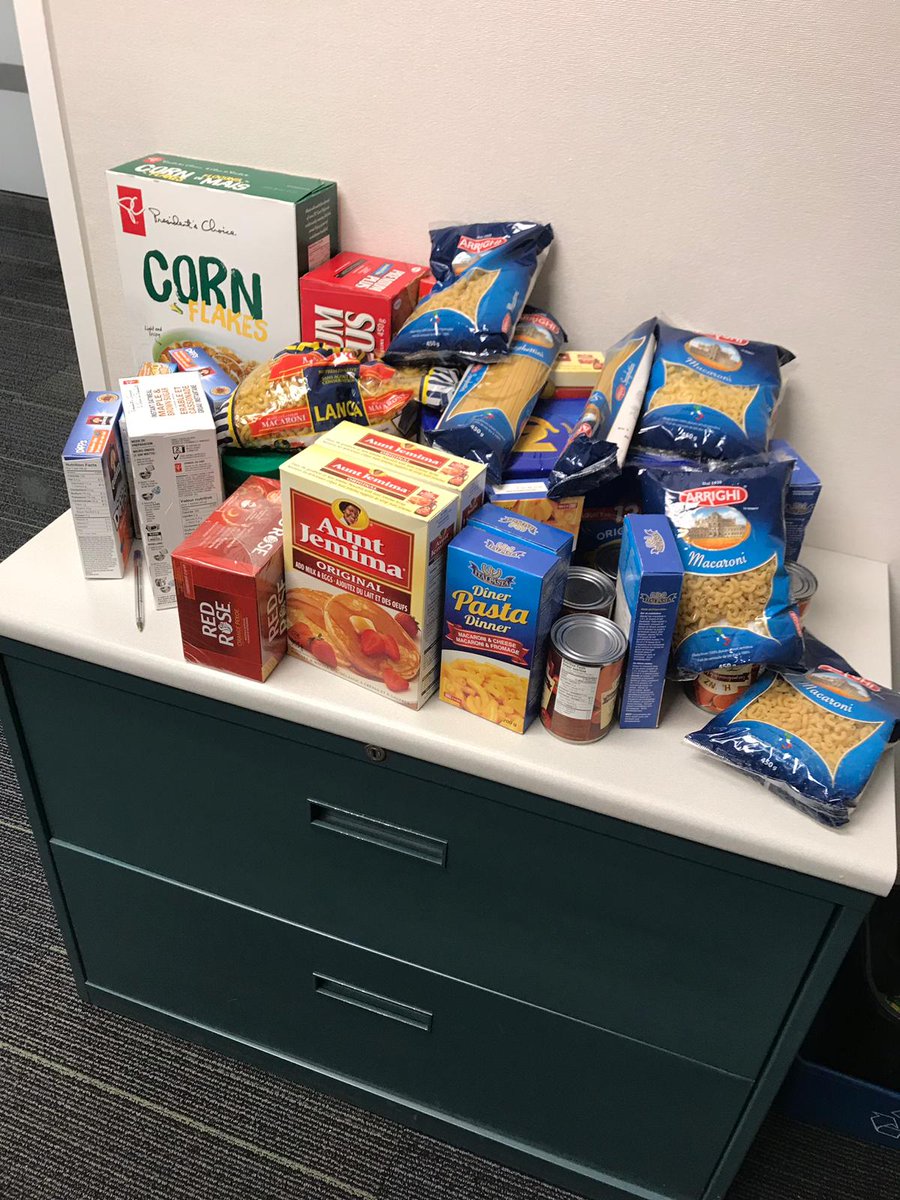 Our Holiday food drive is getting bigger each day! Thanks team #398!!  I'm hearing more to come tomorrow <a href="/TD_MSnow/">Michelle</a> <a href="/kaitlyn_tobin21/">Kaitlyn Tobin</a>
