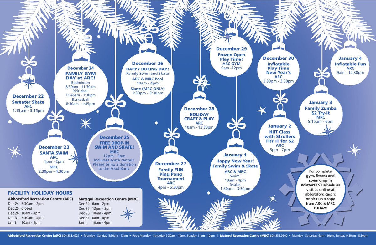 WinterFEST starts on Saturday, December 22nd.   Join us for some family fun and be a part of the holiday magic! https://t.co/WzyIT4jJjK