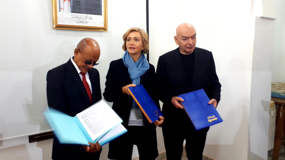 vpecresse's tweet photo. Un partenariat passionnant: l’île de France devient partenaire de la rénovation de la Casbah d’Alger, avec Jean Nouvel et ⁦@iauidf⁩. Bravo au Wali #Zouk pour son projet visionnaire! https://t.co/PWPcCGuHh9