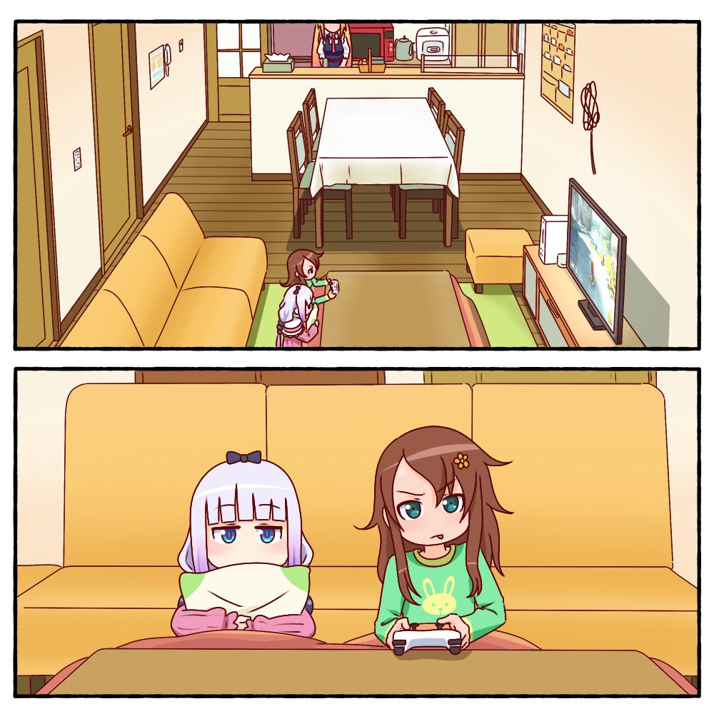 silentshanin.bsky.social 🍑✨ on X: [12] Since Kanna came over to Riko's  place to play, why not have Riko come over as well? Tohru would obviously  have to watch over them, because who