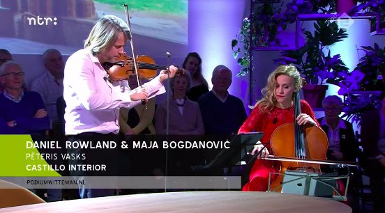 Podium_Klassiek's tweet photo. Violist Daniel Rowland en cellist Maja Bogdanovic spelen het prachtige Castillo Interior van Peteris Vasks! https://t.co/DZ2eyuk5yj