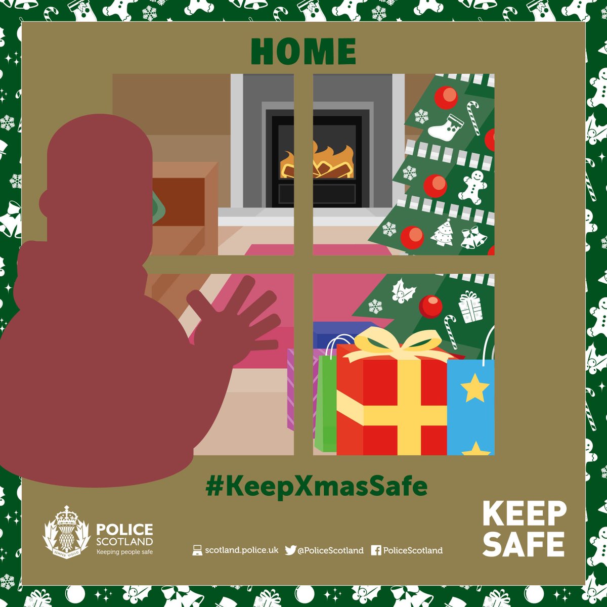 PSOSSWEdinburgh's tweet photo. Remember to keep your home secure in the run up to the festive season. #KeepXmasSafe #OpScreening https://t.co/8kDDmaOvX5