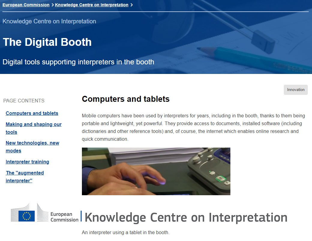 EUInterpreters's tweet image. What is augmented interpretation? Learn more about technological challenges for the #1nt world, on our knowledge centre on interpretation: europa.eu/!gP43xK
#SCICkci