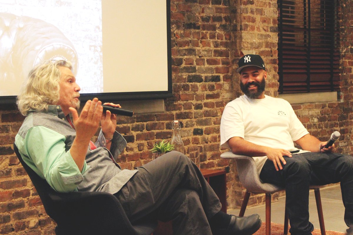 maratberenstein's tweet photo. A super phenomenal conversation that took place back in 2015. Our pal @oldmanebro interviewed the awesome Bob Power for something we called #SoundTalkSession. The attendees included NYC's most amazing artists + creators! 📸 @meeshkakim https://t.co/6L0wDacp3Y