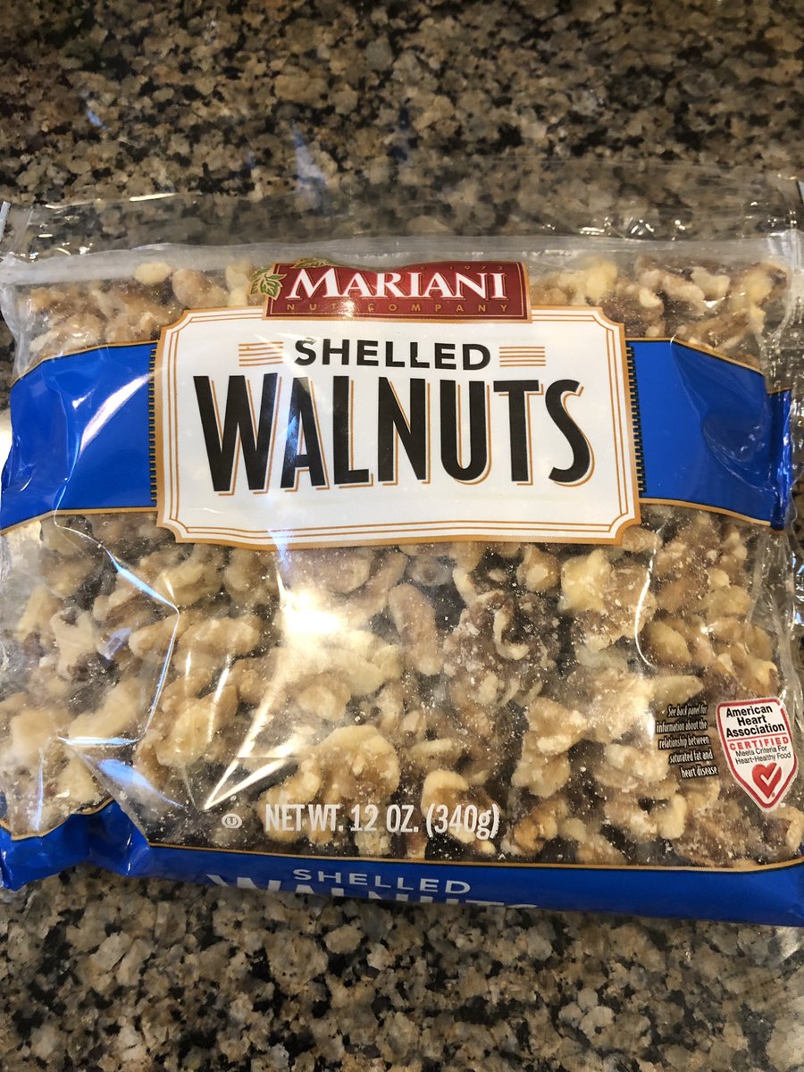 vbischak's tweet photo. @marianinut thanks so much for labeling your walnuts and indicating peanut free.  Keeps my son safe AND happy since he can eat tree nuts but not peanuts, and cross-contamination is always a concern. Much appreciated! https://t.co/zaB5Jspns1