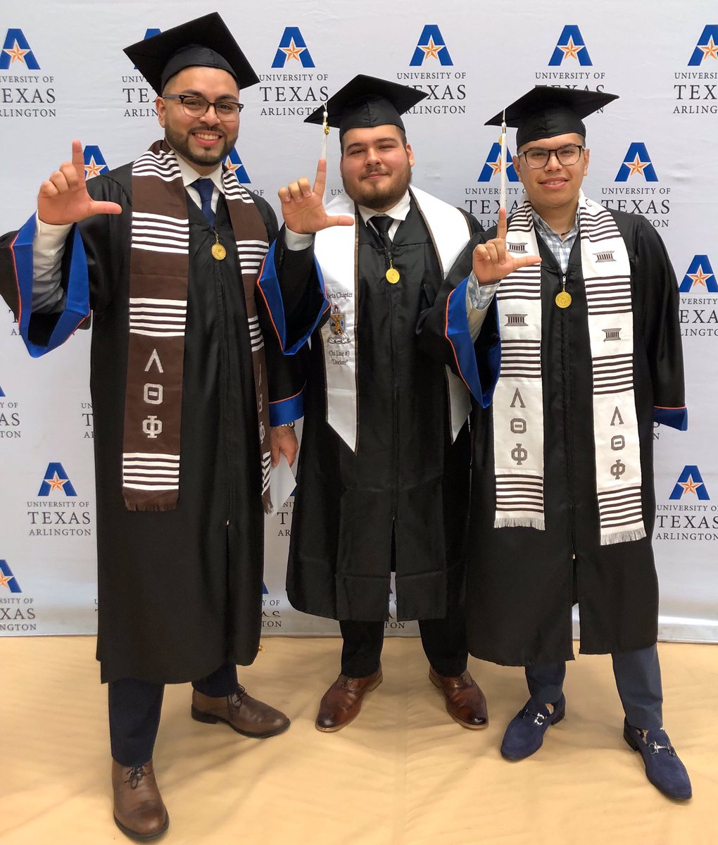 UTA_LAMBDAS's tweet photo. More pics from our Fall 2018 graduates! 🎓#ΛΘΦ #LambdaGrad #Lambdas #BetaBetaMade #TheLordsOfDiscipline #LeadersOfTheLatinoGreekMovement #MavGrad2018 https://t.co/8IyP4fUCXq