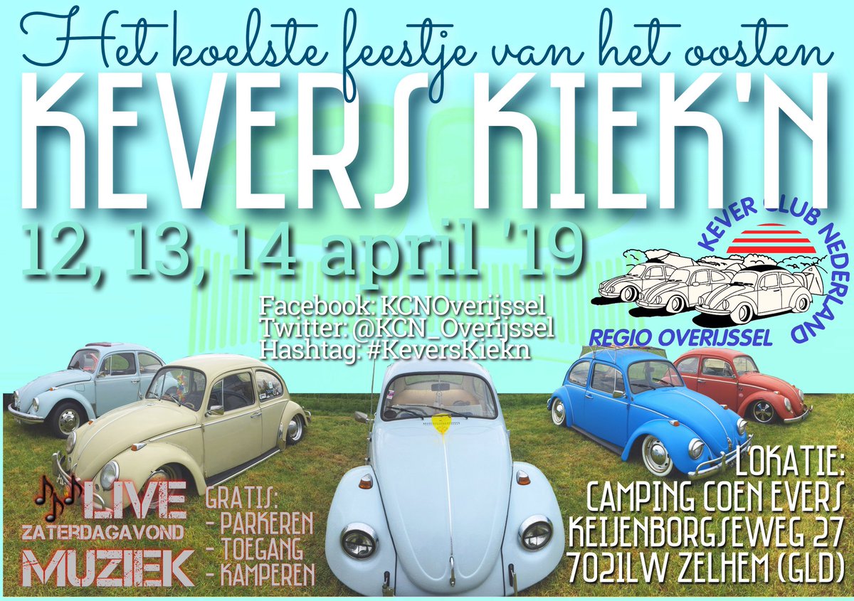 #retweet please
Agenda 2019 12-14 april 
#volkswagenMeeting in Holland
#KeversKiekn #kever #aircooled #earlybay #vwt2 #beetle 
#overijssel #zelhem #doetinchem #bronckhorst #Keijenborg #twente #achterhoek #veedub