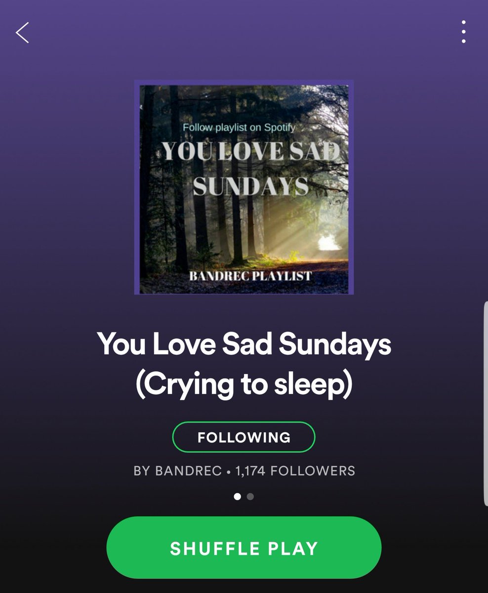 Thank you to #bandrec for adding my single, "Crave" to their Sad Sundays playlist! Perfect for a rainy day like today. ☔