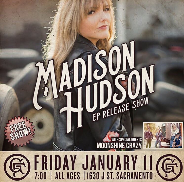 FREE SHOW ALERT! @_madisonhudson is releasing her EP on January 11th! Come see the EP release show at Goldfield!