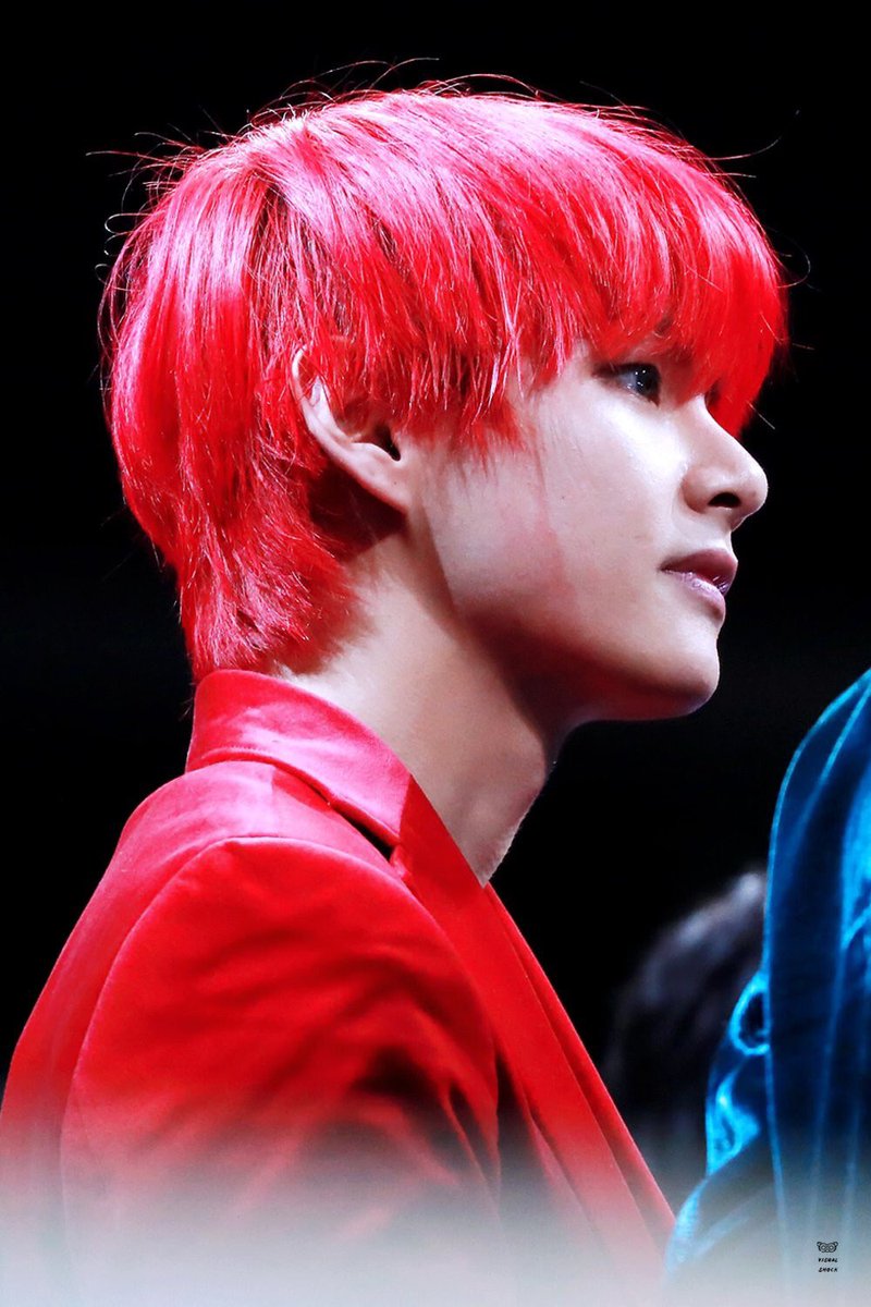 photo Photoshoot Bts V Red Hair taehyung pics on twitter 181214