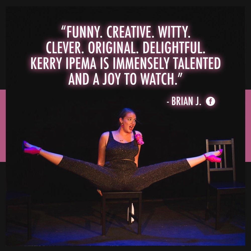 onewomansatc's tweet photo. "Brilliant is a word that I rarely use to describe performances and theatrical events. in this case, it is the most fitting descriptive for @KerryIpema." 🌟 - Manhattan Digest https://t.co/KCnh1sTKqH