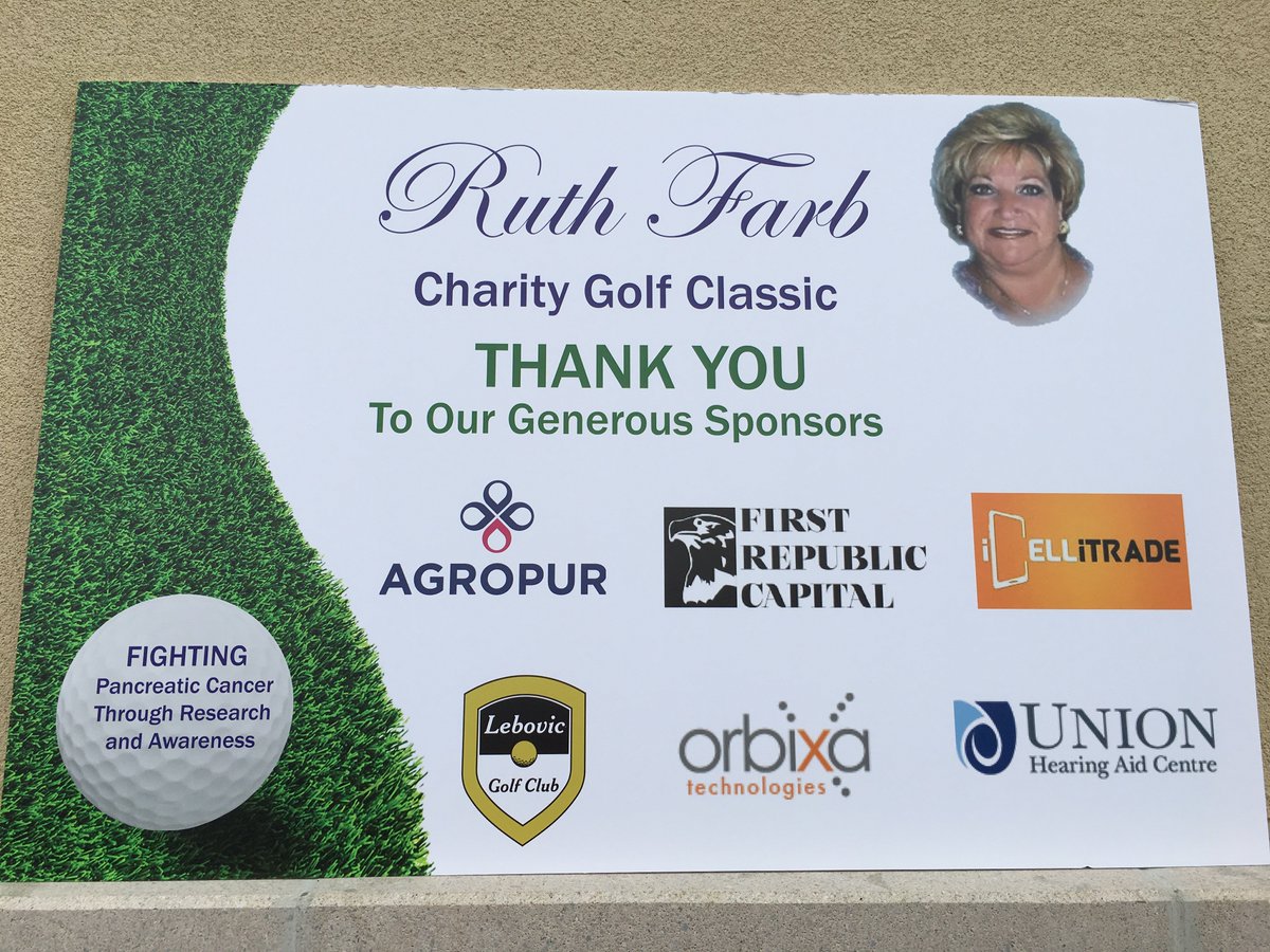 U_H_A_C's tweet photo. Big congratulations on the success of the Annual Ruth Farb Golf Classic! The proceeds from this event go to fighting pancreatic cancer -- a cause Union Hearing Aid Centre is always proud to support! https://t.co/5V83pBaAhi