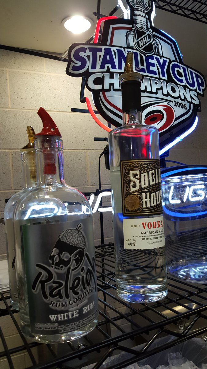 eatRaleigh's tweet photo. The @PNCArena got your local distilleries covered. https://t.co/7l5LmTfCv4