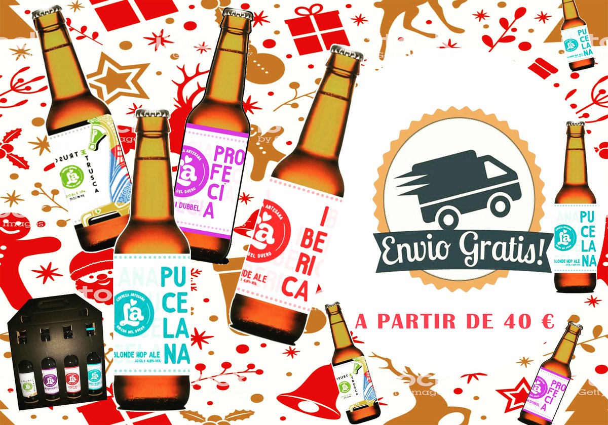 #REGALALA cervezasla.es entra en la tienda online y disfruta de portes gratis para pedidos de compras superiores a 40€. Cupón NAVIDAD