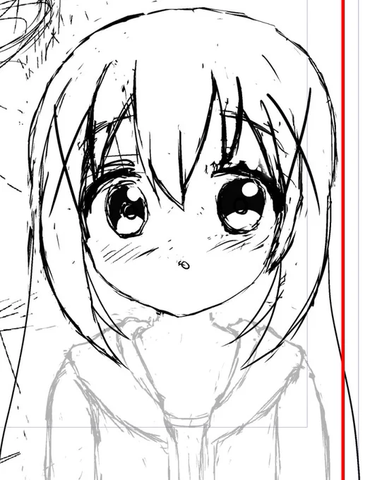 描きかけのチノちゃん 