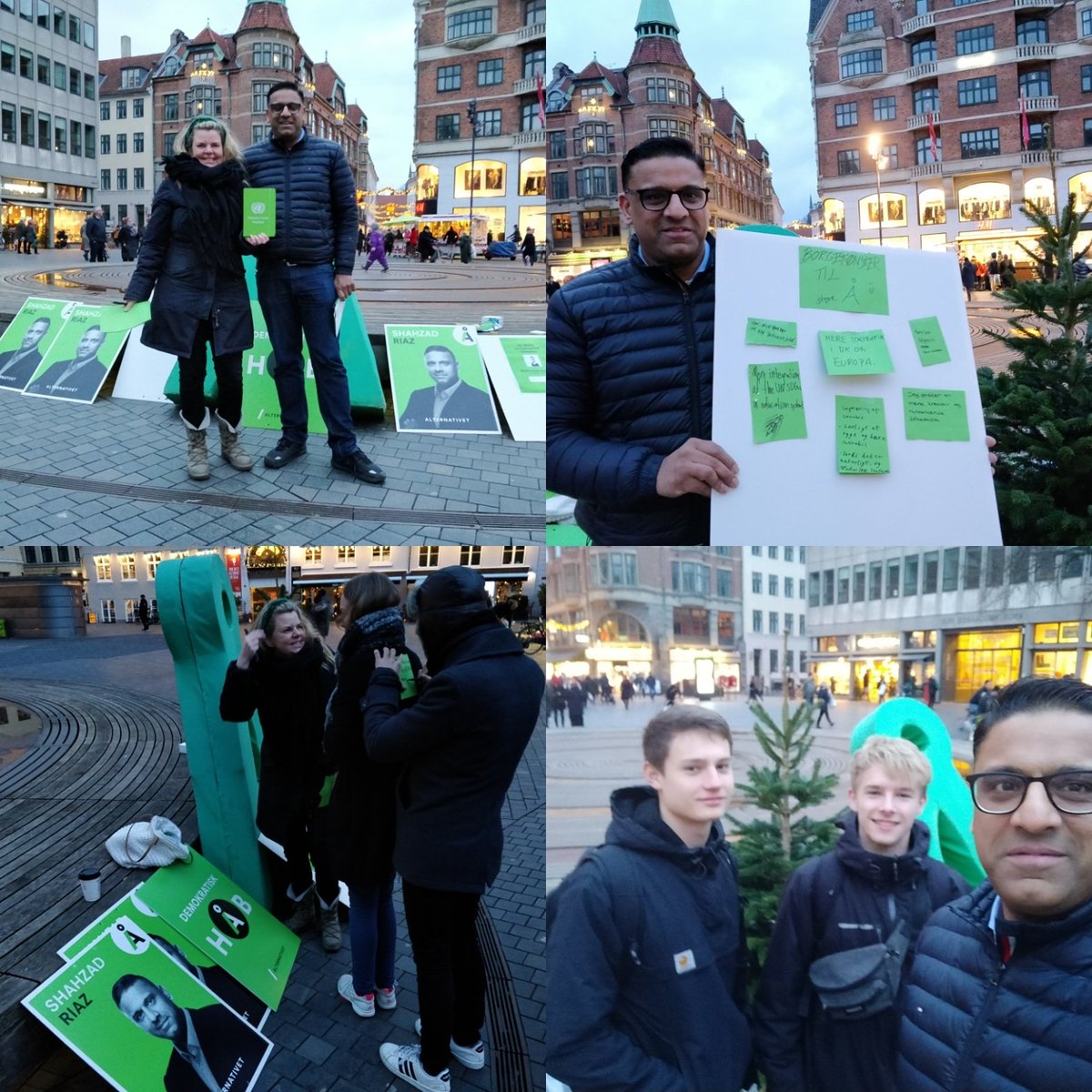 shahzadriaz_dk's tweet image. DET STARTER MED EN SAMTALE! 💚

I dag har vi været ude og lytte til juleønsker fra borgerne - ung som gammel - alle har noget på hjerte. 

Vi er blevet inspireret af de samtaler og tager det med til bruge i vores politisk arbejde.

#borgerinddragelse #dkpol #derforuffe