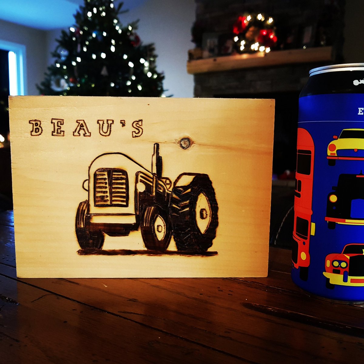 brodafoe's tweet photo. @beausallnatural a wood burning in honor of Beau's.  Thanks for a kick ass brew. #beer #woodburning #wood https://t.co/NHXxkygNv4