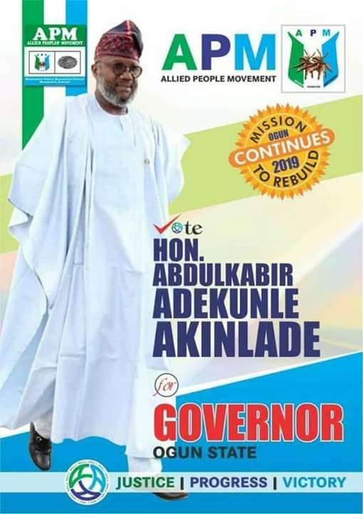 ApmOgun's tweet photo. The man of indispensable! 
Vote Abdulkabir Akinlade "TRIPPLE A" as Governor Ogun State come 2019. Yewa Agenda!
A.P.M https://t.co/TmHU6W5MIK
