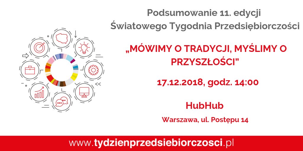 GEWPoland's tweet photo. To już jutro ;) Serdecznie zapraszamy na Spotkanie Podsumowujące ŚTP 2018. 
Rejestracja i więcej informacji: https://t.co/8RR2pa3vXH
#ŚTP #ŚTP2018 #GEW #GEWPoland #biznesjestdobry https://t.co/flHq9cl3wB