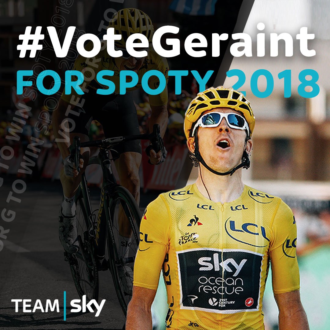 INEOSGrenadiers's tweet image. G NEEDS YOU! 👊

BE QUICK! This is your chance to vote for @GeraintThomas86 to be named #SPOTY 2018! 

📱 Mobile: 6 22 82 05
📞 Landline: 09015 22 82 05
💻 Online: teams.ky/GSPOTYVOTE

#VoteGeraint