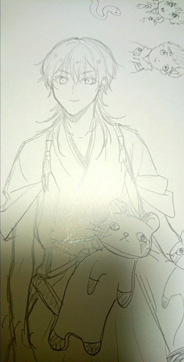 ユウキ これは昨日 シンゴジ見てる間の手持ち無沙汰で描いてた落書き 紙に書くアナログのお絵描きが苦手なのと 見てお分かりの通り 所々意味の分からない何かも描いてるので全部は見せられない 笑