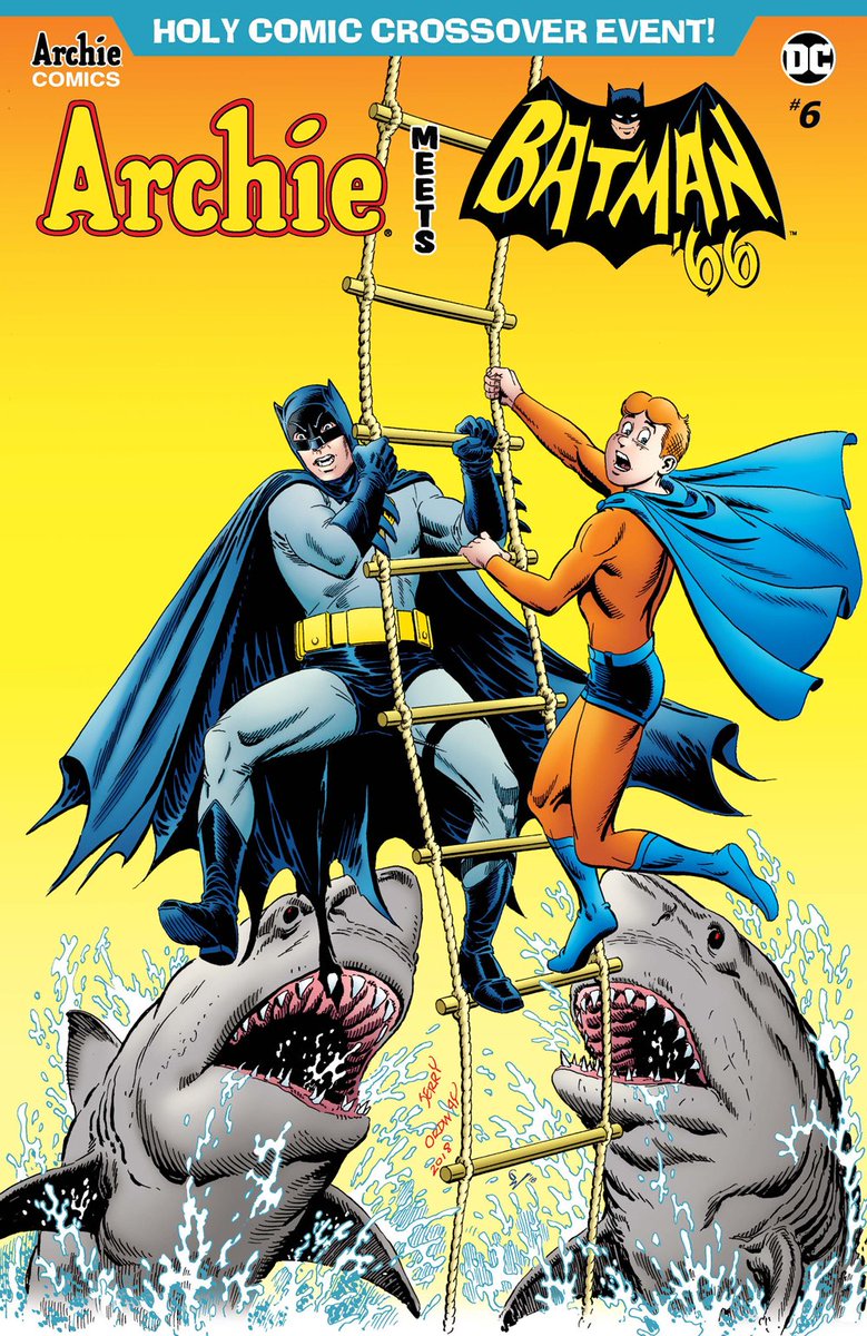 ComicCrusaders's tweet photo. Batman and the gang unite in this early preview of ARCHIE MEETS BATMAN '66 #6! @DCComics @ArchieComics @jeffparker @MichaelMoreci @parentdaniel #JBone #KellyFitzpatrick #JackMorelli #comics https://t.co/Dz4fqPsLP8 https://t.co/khv6RNAvof