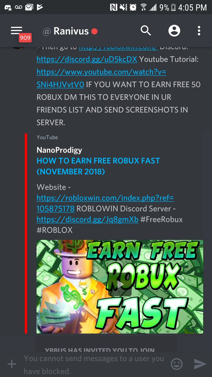 Robloxmuff Use Code Robloxmuff On Twitter Watch Out For This Scam If You Get Sent Anything Suspicious Block Them And Tell Others About This - https//robloxwin.com/