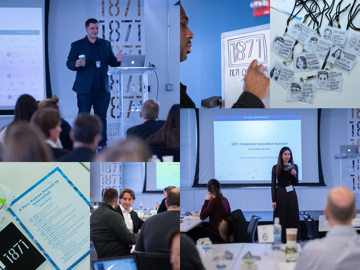 It was a pleasure speaking at the @1871Chicago Corporate Innovation Summit this week. Had a lot of fun talking about Artificial Intelligence &amp; Digital Disruption and how emerging technologies can redefine how enterprises do business, automate processes and hire the best talent.