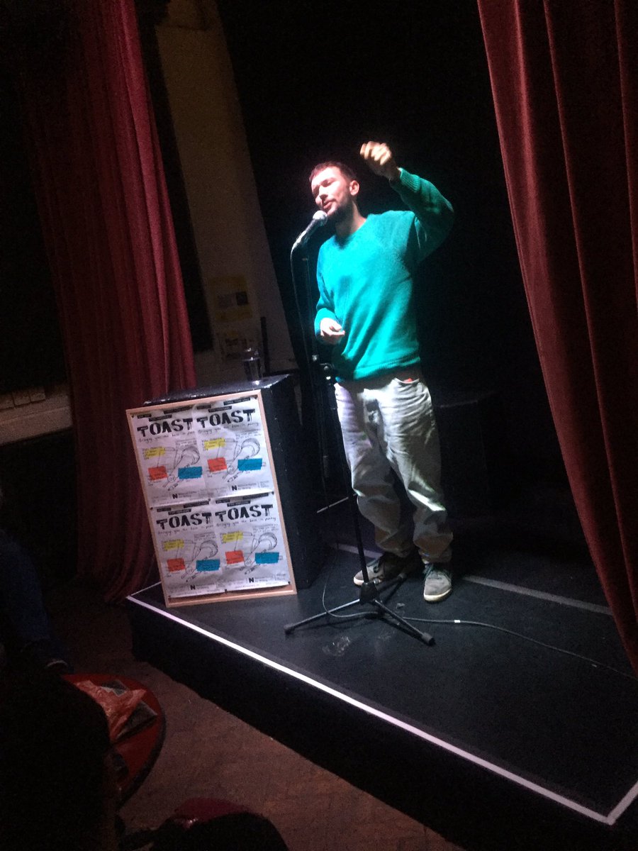 ToastPoetry's tweet photo. Cai Draper smashing it at TOAST bringing up memories of Woolworths for all the millennials #TOASTLive #poetry https://t.co/lZFXIXpSRm