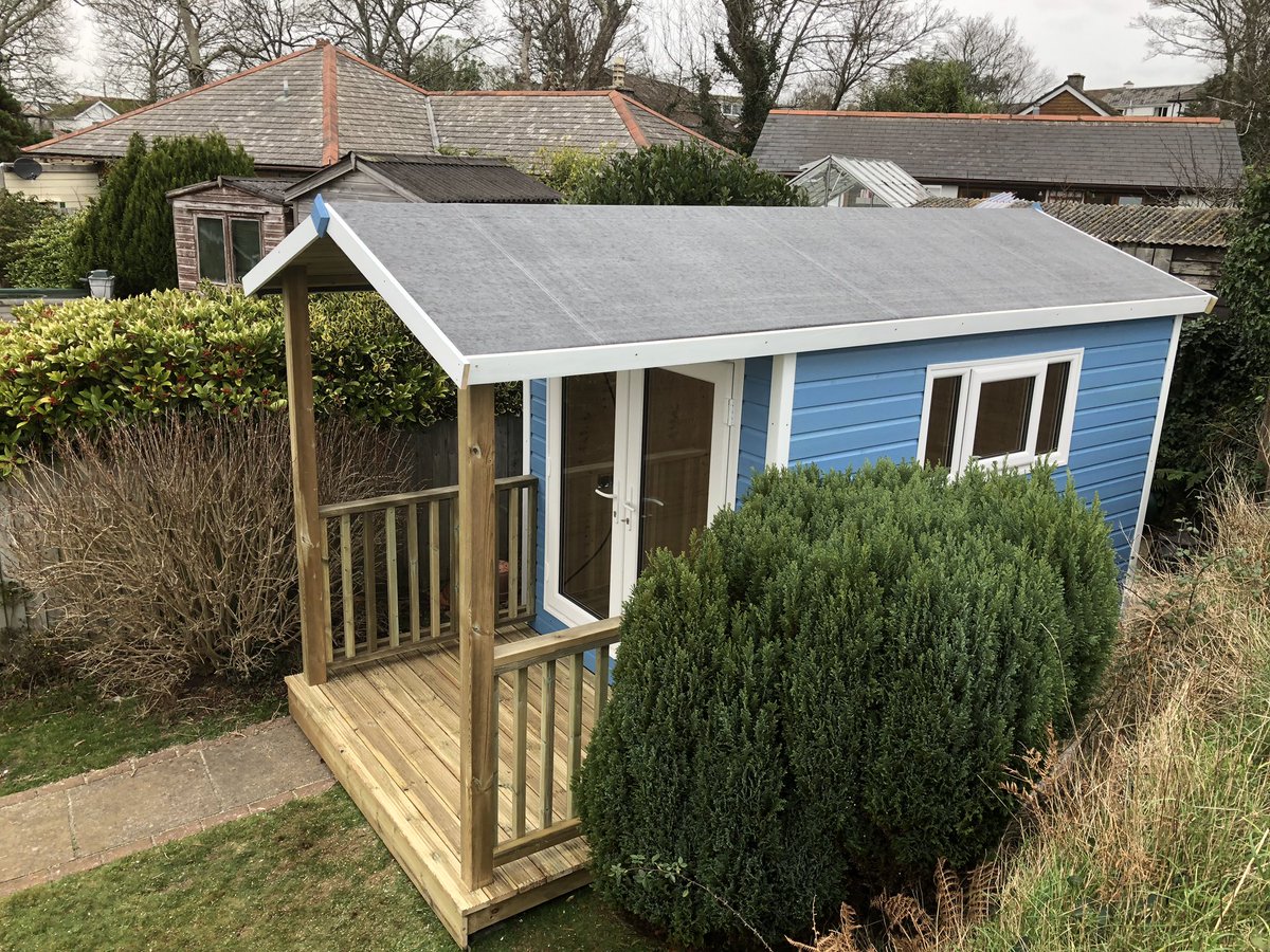 AshwinsofLooe's tweet image. Another #awesome #garden #building using @ProtekWoodStain #somerset #Blue &amp;amp; #Snow #White