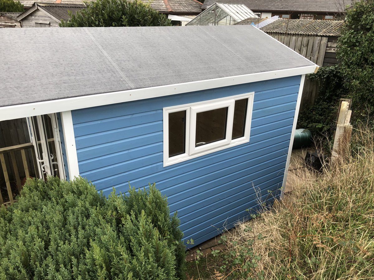 AshwinsofLooe's tweet image. Another #awesome #garden #building using @ProtekWoodStain #somerset #Blue &amp;amp; #Snow #White