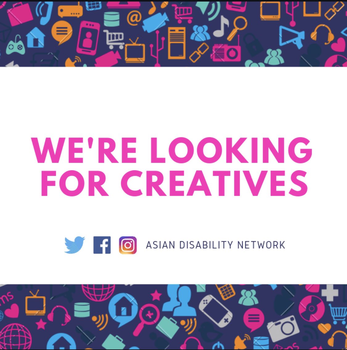 AsianDisability's tweet photo. 📣 SPREAD THE WORD! 📣
We’re looking for #socialmedia enthusiasts and #videographers to help amplify our work around raising awareness within Asian communities about #disability
For more info contact:
shani@socialbutterflyevents.co.uk
#AsianDisabilityNetwork
#SmashStigma https://t.co/fmWU1WhXTn