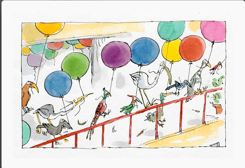 Happy Birthday Quentin Blake 86yrs young today!  