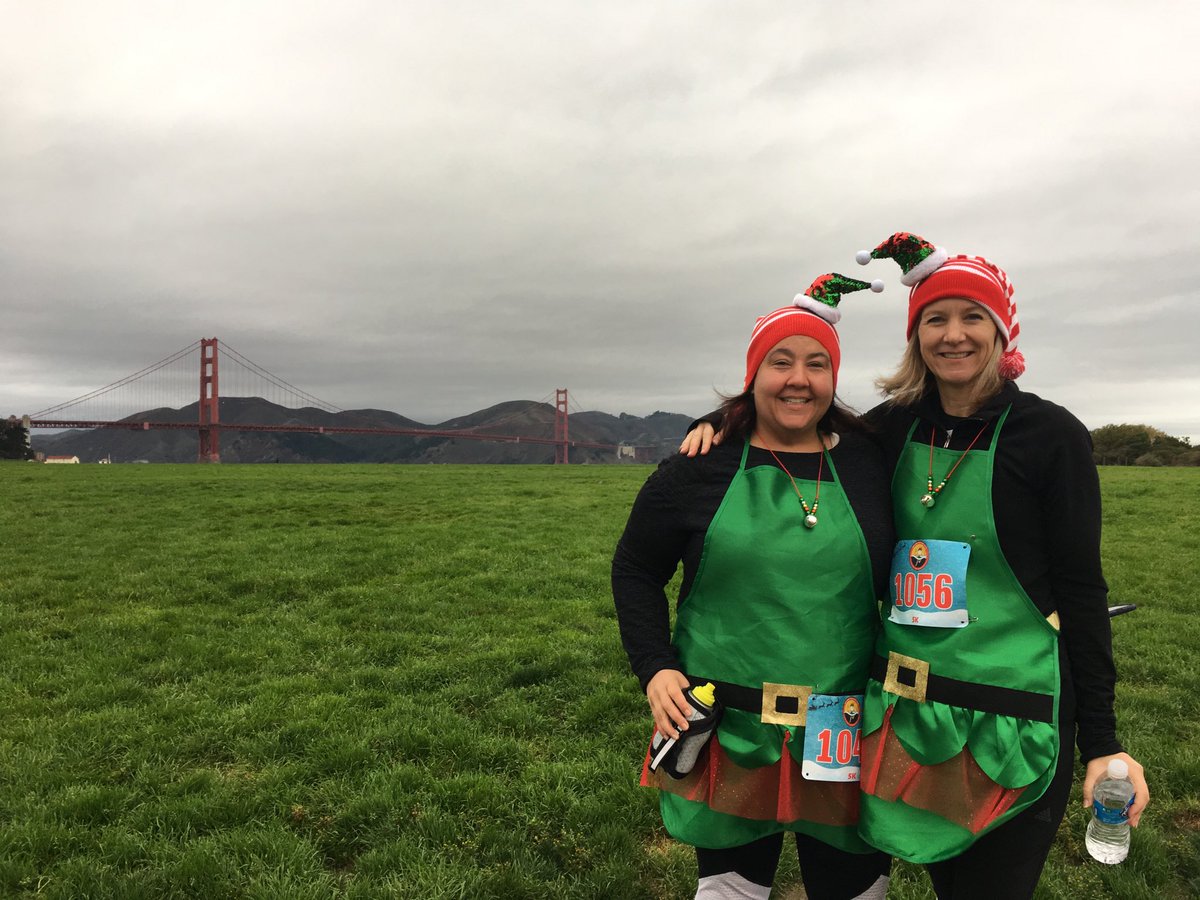 makr1997's tweet photo. Finished my first 5k in years and feeling kinda proud of myself! #elfontherun #SanFrancisco https://t.co/KckIPsLWYX
