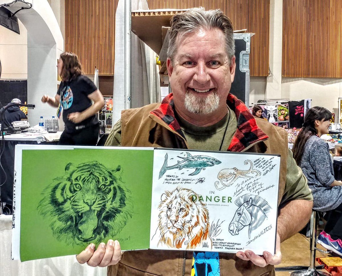 expeditionartnp's tweet photo. We're at 94% of our Kickstarter goal!🥅https://t.co/4GSYN2HQUg Pics of a few of the In Danger artists. #indanger #indangerbook #Kickstarter #expeditionart #searchandcreate #letschangetheworldonedrawingatatime #artbook https://t.co/ll4CNPvTIW