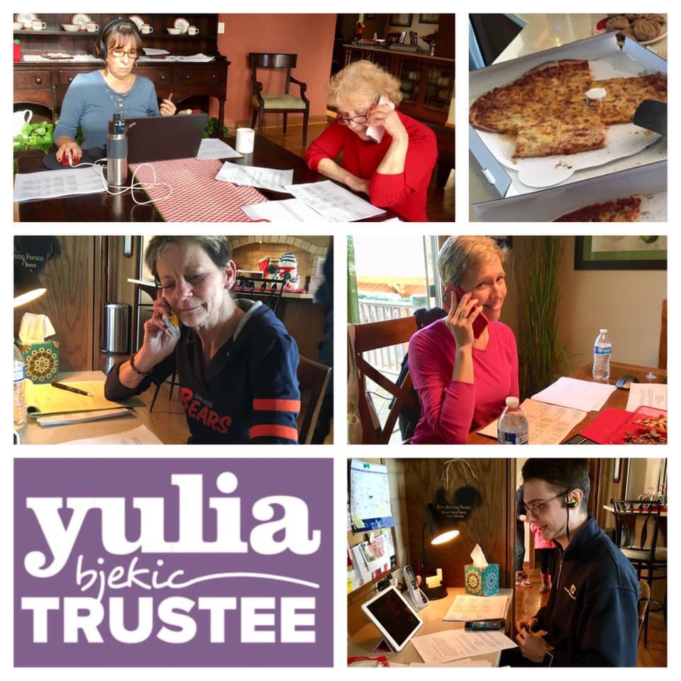 mp_yulia's tweet photo. We made over 500 calls today - wow! Thanks to everyone who volunteered. Watch for more opportunities to volunteer again after the first of the year. #YuliaForMP https://t.co/HdYzb0bF7A