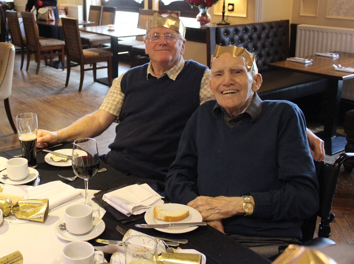 weetoonoldpals's tweet photo. Lovely Christmas Meal with our pals at the Royal Hotel on Dec 13th. Thanks to all the staff @MachDunes for a great meal and for looking after us so well over the years.  Also thanks to @alexmckinven1 &amp; Iain Johnston for arranging our meetings and days out.  
@1jigevents https://t.co/CtwZjBoG83