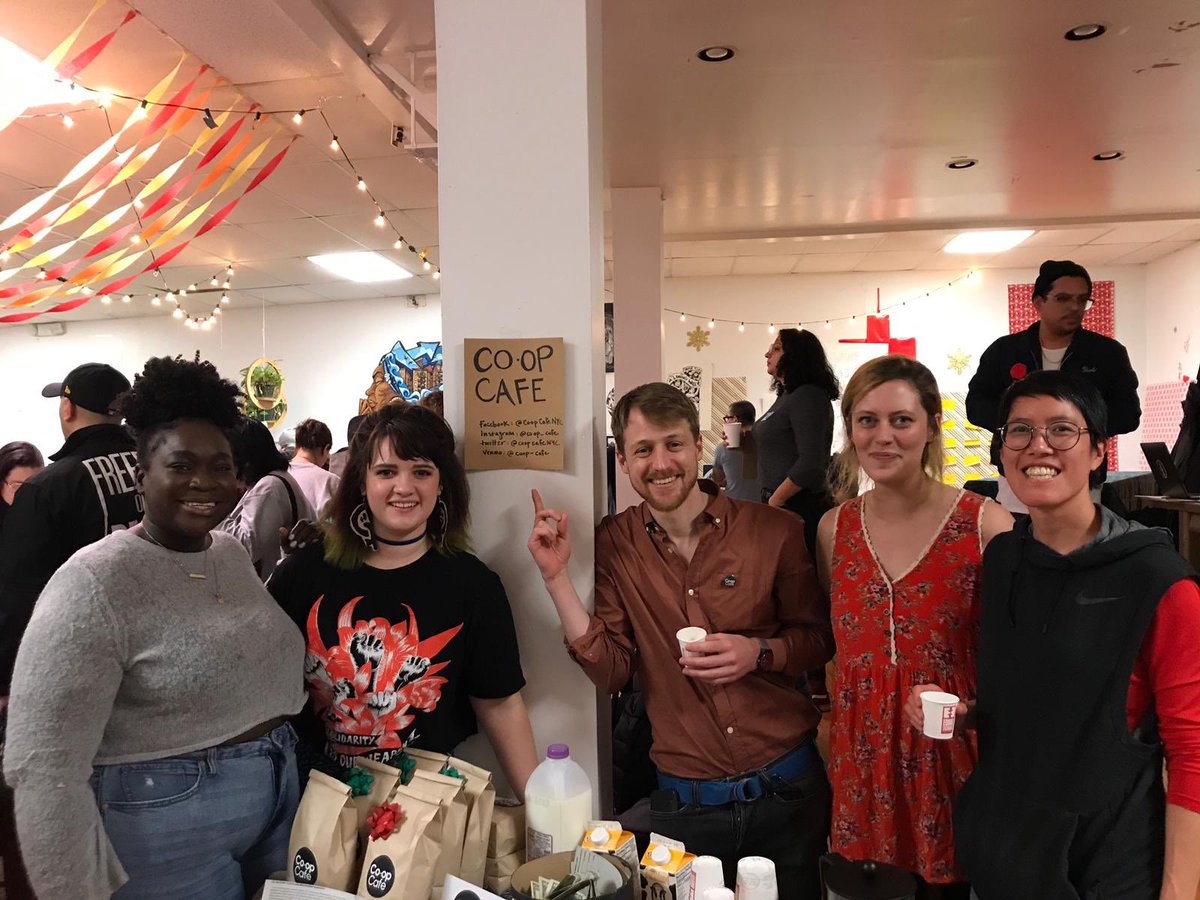 Come say hi! We’ll be at the <a href="/MaydaySpace/">MAYDAY Space</a> Social Justice Holiday Market until 6pm !! facebook.com/events/1125404… #GoCoop 💕