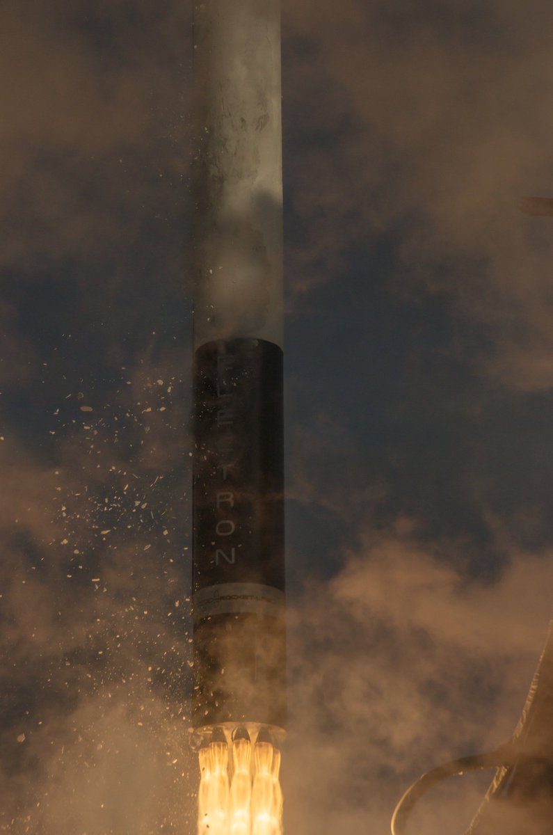 Korolevian's tweet image. My camera captured the darker, more mysterious side of #ThisOnesForPickering. Thanks to @samstoms for setting up the shot and everyone at @RocketLab for making this beautiful vehicle fly.