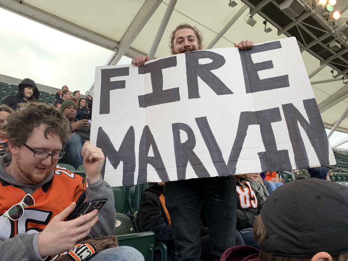 TyVOTJ's tweet photo. Enough is fucking enough. Even though we won today... it’s still time. #ForCincinnati #FireMarvin https://t.co/aSxiHT9MK9