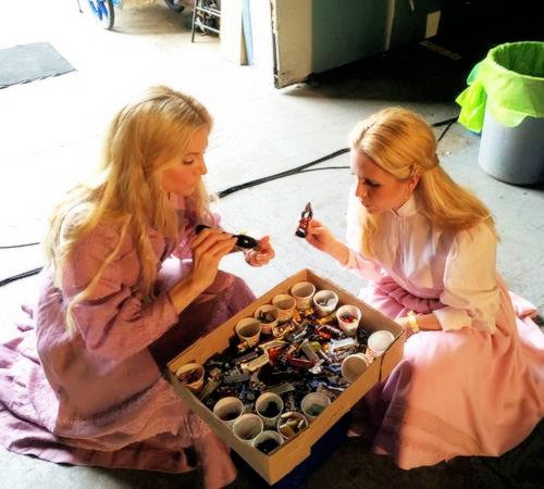 Hey look, it's her and @HydrokineticDay playing with junk.