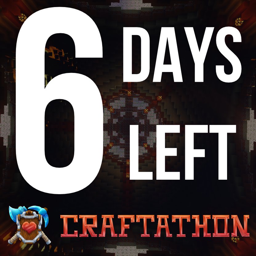Craftathon2018's tweet photo. Only 6 days left until Craftathon and we've already hit 7% of our donation goal! What are you waiting for? Go donate! https://t.co/Kf54qIl0GJ