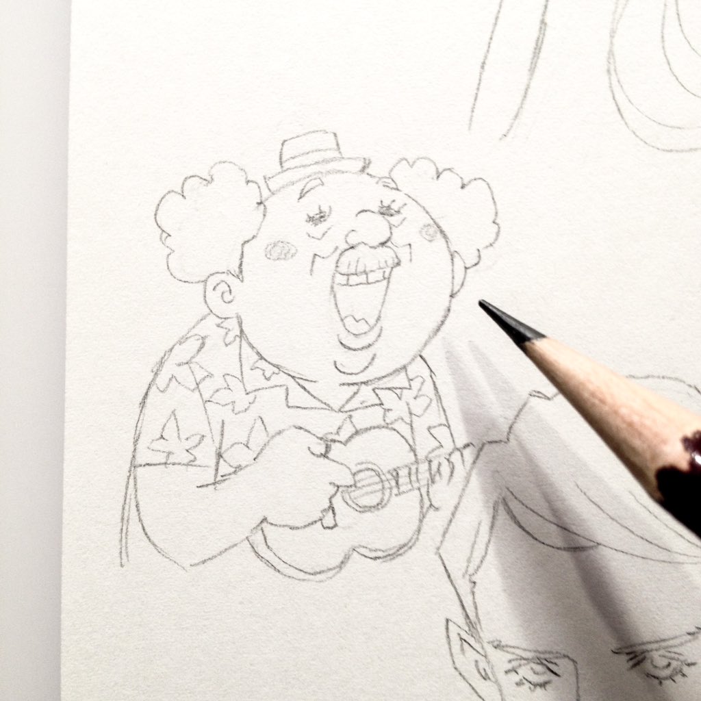「早朝から描きまくり。あ、ラクガキではなく仕事です。おはようございます? 」|窪之内 Eisaku 英策のイラスト
