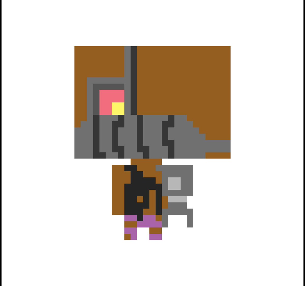 One_Pony_Trick's tweet photo. We did it! Finished @unity3d 2DChallenge. Not perfect but proud of what we did in the time that we had. In Play AI, you're the robot incinerating fleshy human enemies. @elonmusk is always right! Check out some of the characters. #madewithunity #photoshop Time to play outside! https://t.co/V59Y953gIY