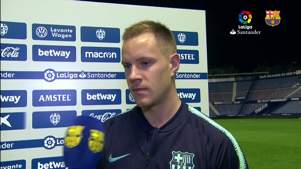 🔊 @mterstegen1, @3gerardpique and Ernesto Valverde
#LevanteBarça 🔵🔴 #ForçaBarça